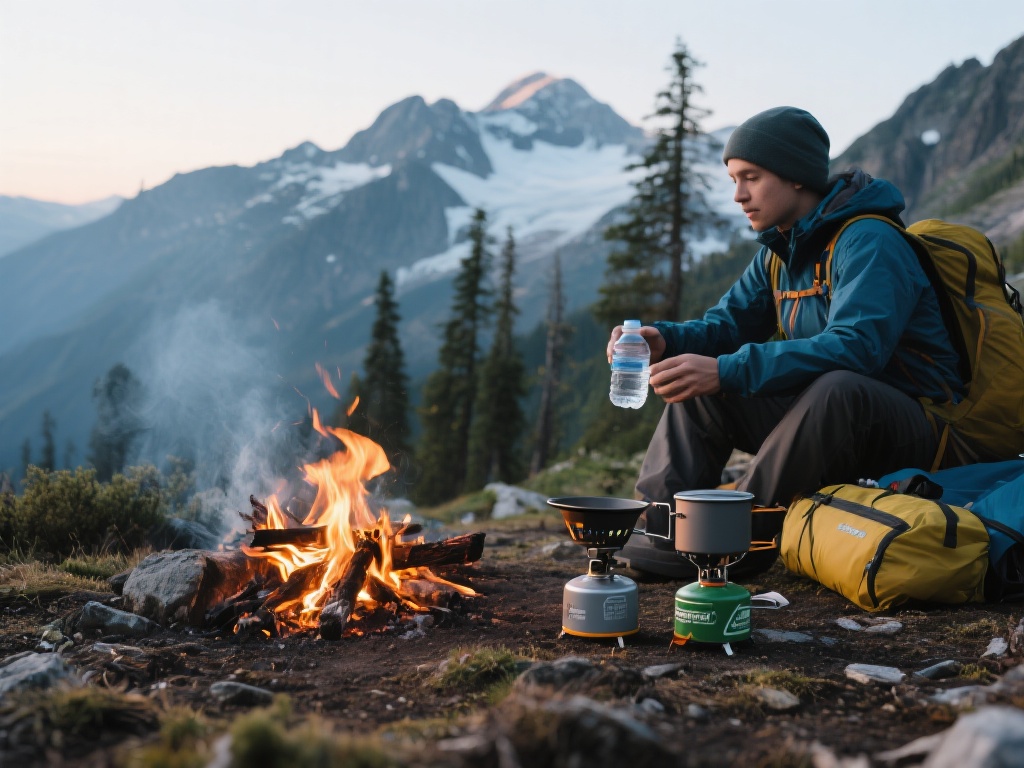 在登山时，应尽量减少对自然资源的消耗。例
